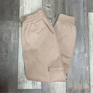 Cozy Beige Jogger Sweatpants